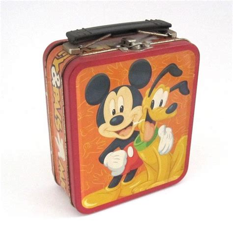 metal mickey mouse lunch box|mickey mouse lunch box vintage.